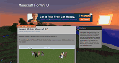 Desktop Screenshot of minecraftwiiu.com