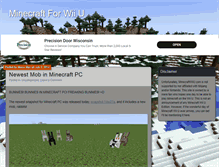 Tablet Screenshot of minecraftwiiu.com